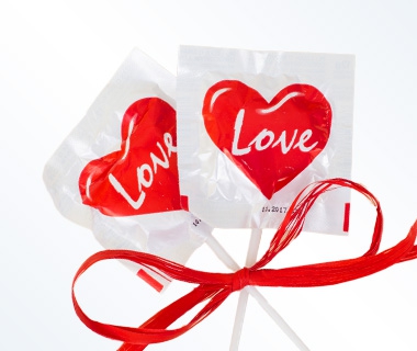 ASTRA Lizak serce - Love o smaku owocowym 12g - Fruit lollipop