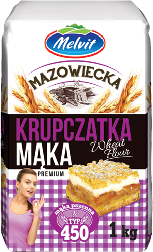 MELVIT Maka mazowiecka krupczatka TYP 450 1000g - Krupczatka flour