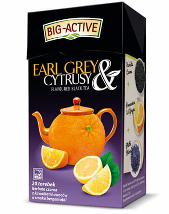BIG ACTIVE Herbata czarna earl grey & cytrusy 20 torebek 40g - Earl grey with citrus, 20 bags