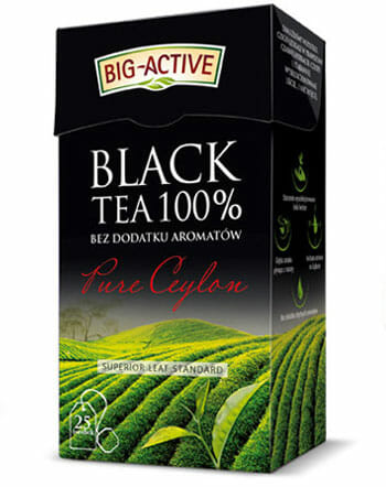 BIG ACTIVE Herbata czarna Pure Ceylon - ekspresowa 25TBx2g 50g - Black tea, 25 bags