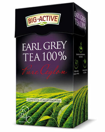 BIG ACTIVE Herbata czarna Pure Ceylon Earl Grey - ekspresowa 25TBx2g 50g - Earl Grey tea, 25 bags