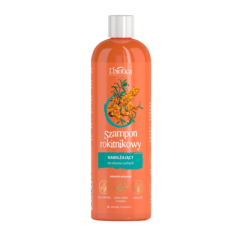 L'BIOTICA Rokitnikowa Szampon nawilzajaca 380ml - Hydrating shampoo