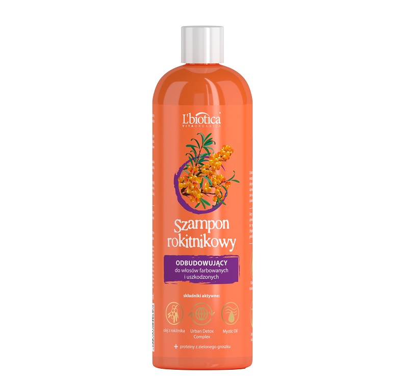 L'BIOTICA Rokitnikowa Szampon odbudowujacy 380ml - Rebuilding shampoo