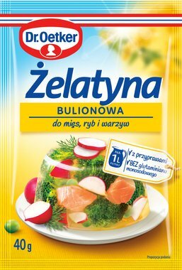 DR. OETKER Zelatyna z bulionem i przyprawami 40g - Jello with bullion and seasoning