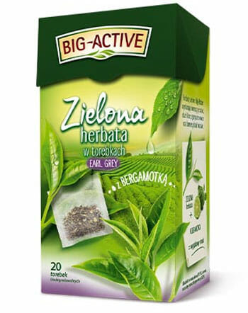 BIG ACTIVE Herbata zielona z bergamotka 30g Green tea w/bergamot