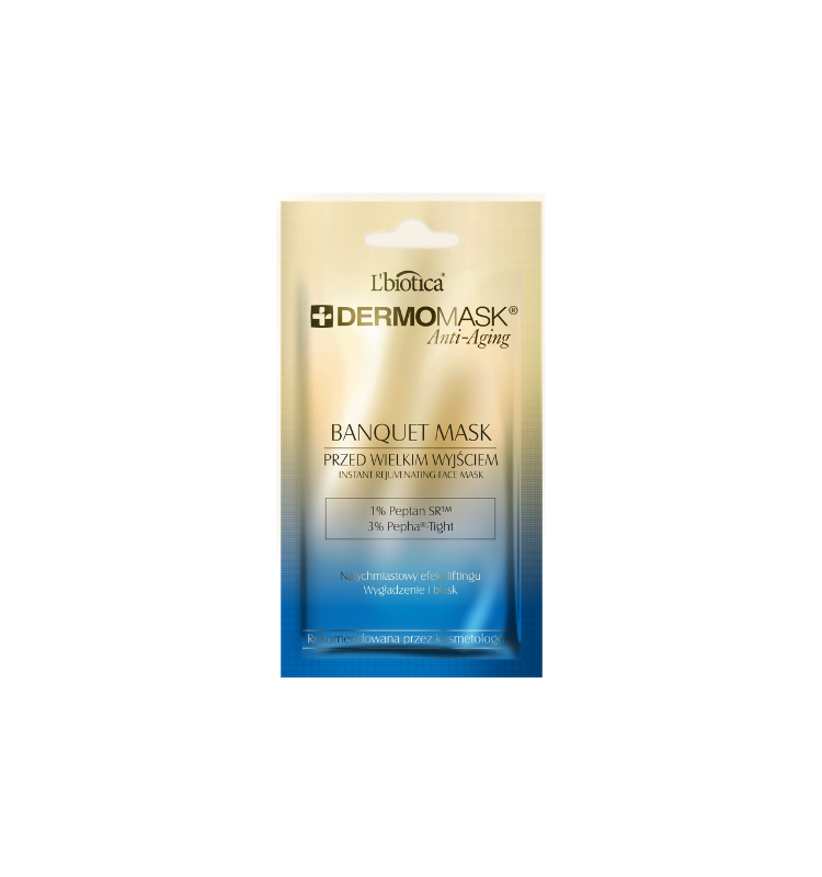 L'BIOTICA Dermomask Anti-Aging Banquet mask przed wielkim wyjsciem 12ml - Face mask Before Banquet