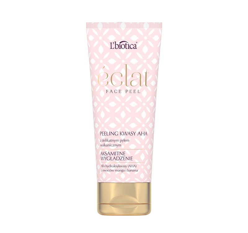 L'BIOTICA Eclat Peeling do twarzy Kwasy AHA Aksamitne Wygladzenie 50ml - Face peeling with AHA