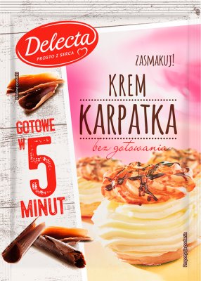 DELECTA Krem karpatka w 5 minut 145g - Pudding for cake - mix instant