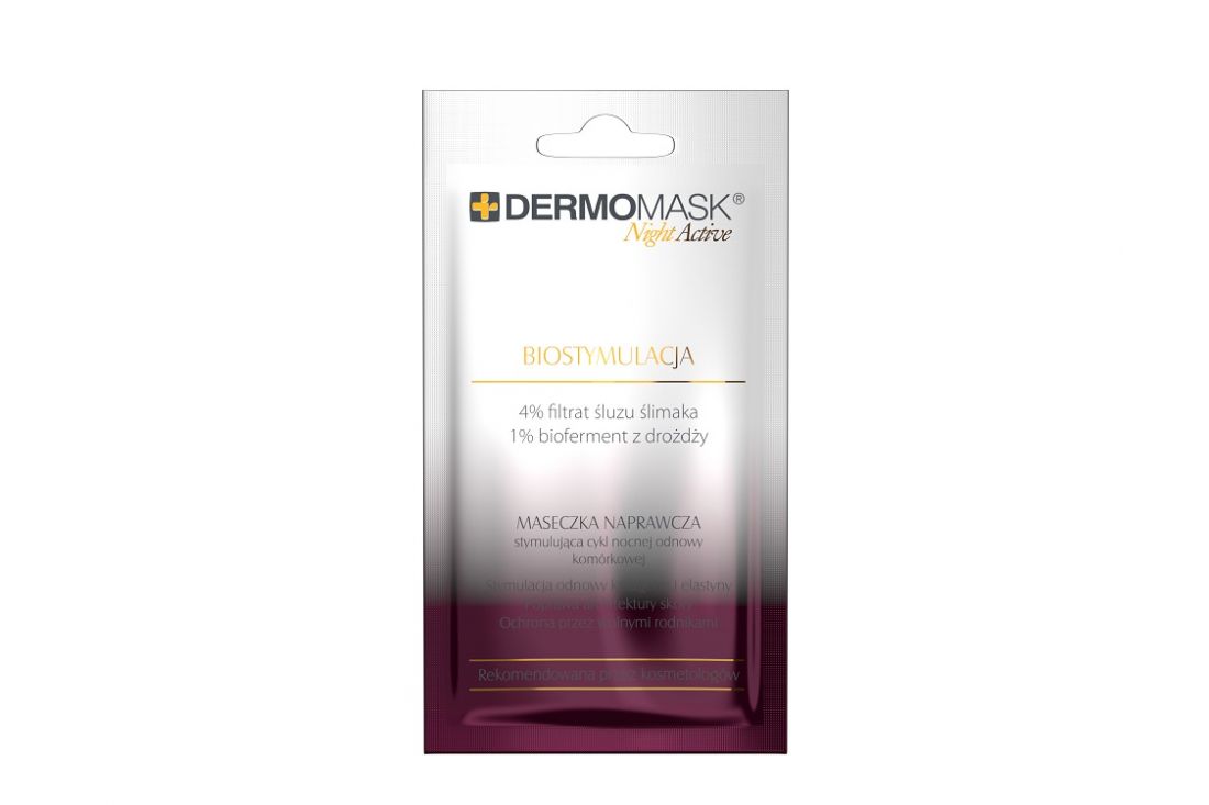 L'BIOTICA Dermomask Night Active maseczka do twarzy na noc Biostymulacja 12ml - Night face mask