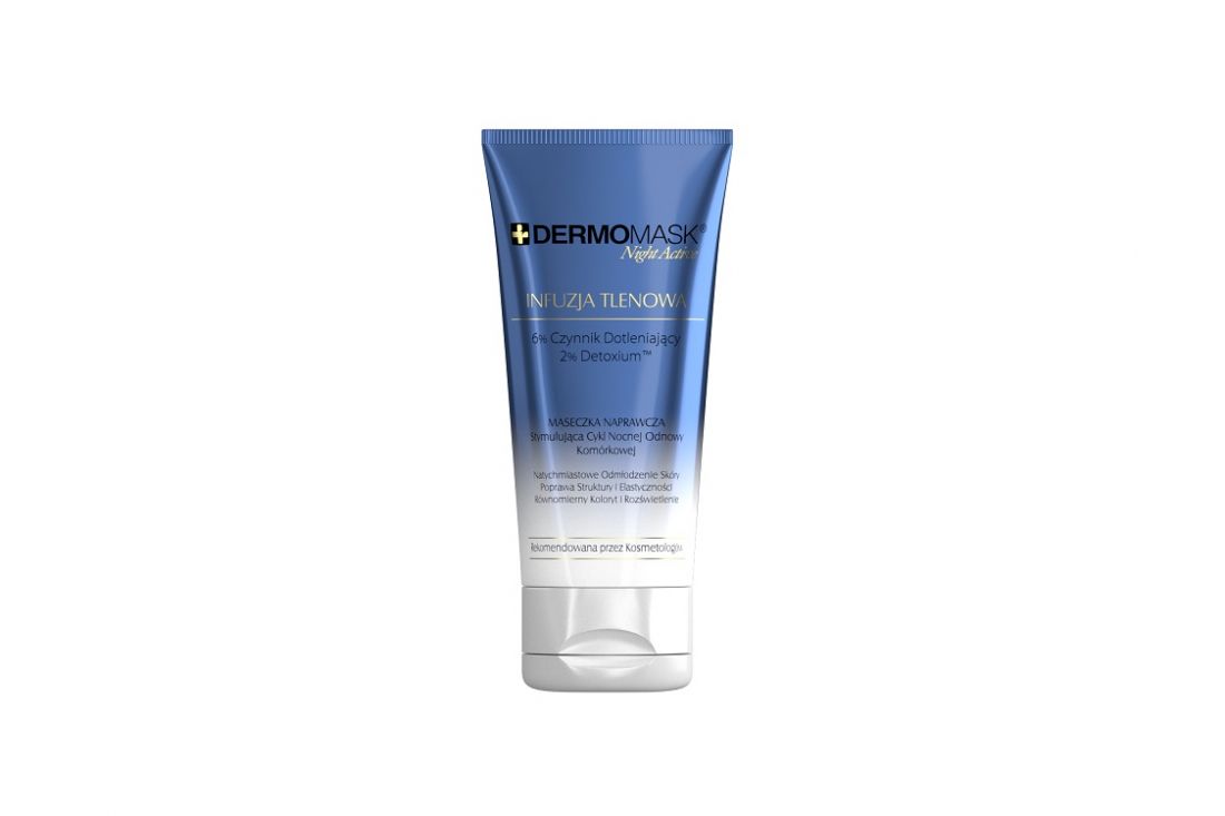 L'BIOTICA Dermomask Night Active maseczka do twarzy Infuzja tlenowa 30ml - Night face mask Oxygen infusion