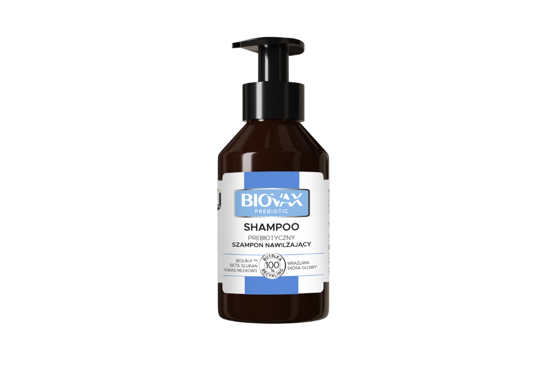 BIOVAX Prebiotic - Szampon nawilzający do wrazliwej skory glowy 200ml - Hydrating shampoo for sensitive scalp