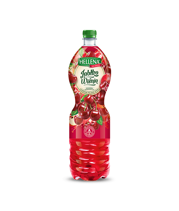 HELLENA Napoj jablko-wisnia niegazowany 1,75L - Non carbonated apple-cherry drink