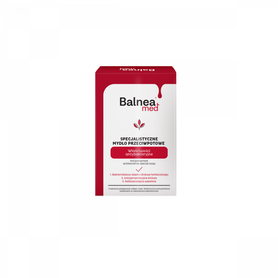 BALNEA MED Mydlo antybakteryjne Przeciwpotowe 100g - Antiperspirant soap