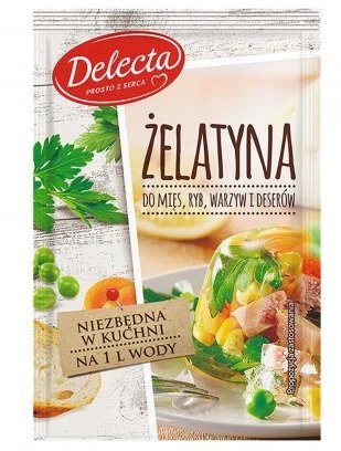 DELECTA Zelatyna 20g - Gelatine