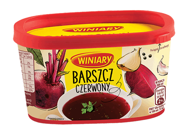 WINIARY Zupa "Instant" barszcz czerwony w kontenerku 170g - Red borsch instant