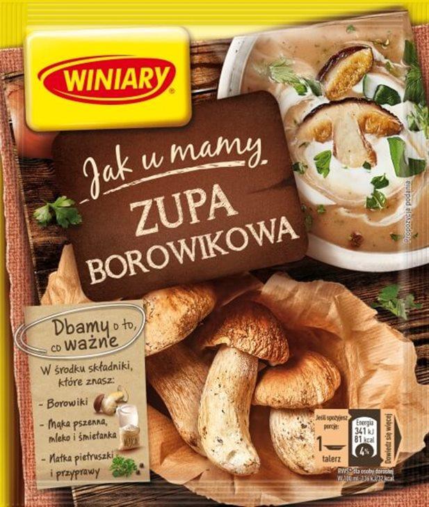 WINIARY Zupa "Jak u Mamy" borowikowa ze smietanka 44g - Boletus soup w/cream