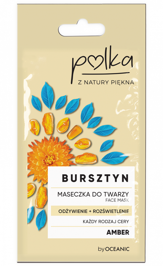 POLKA Bursztyn Maseczka do twarzy odzywienie+rozswietlenie 8 ml - Nourishing + Glow Face mask