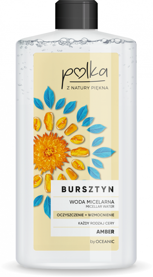 POLKA Bursztyn Woda micelarna oczyszczenie+wzmocnienie 400 ml - Cleansing + Strenghtening Micellar water