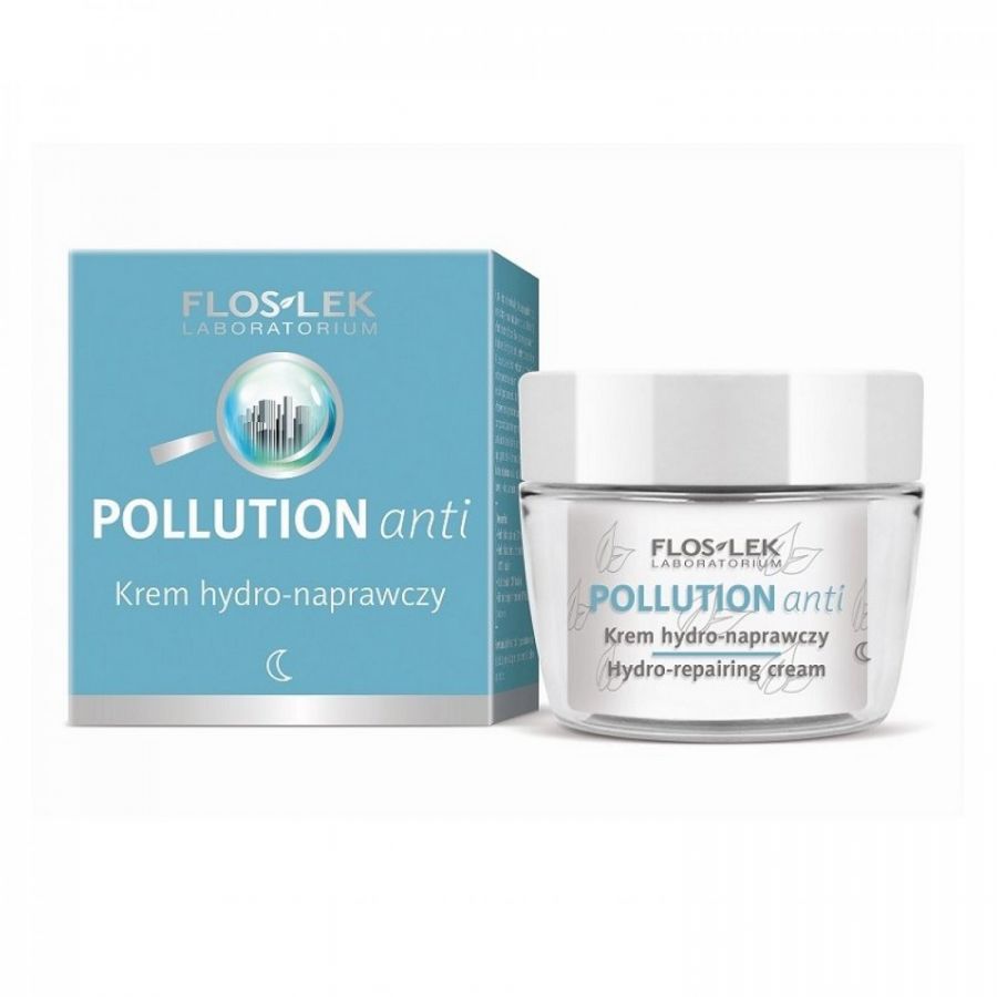 FLOSLEK Anti-Pollution Krem do twarzy hydro-naprawczy na noc 50ml - Hydro-repairing face cream