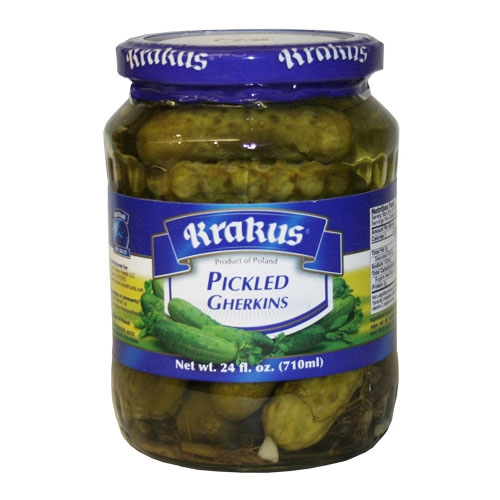 KRAKUS Ogorki korniszony 500g - Pickled gherkins