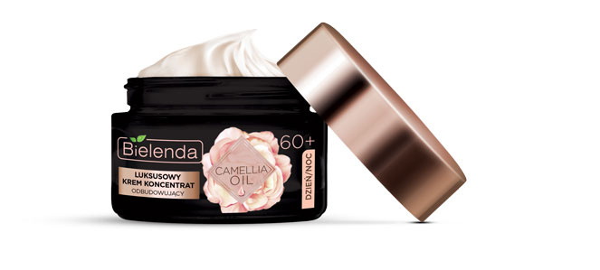 BIELENDA Camellia Oil Luksusowy krem-koncentrat odbudowujacy 60+ dzien/noc 50ml - Luxurious rebuilding cream 60+ day/night