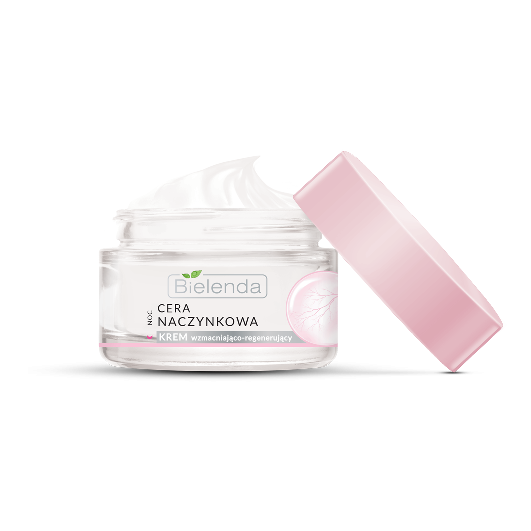 BIELENDA Cera Naczynkowa Krem wzmacniająco-regenerujący na noc 50ml - Strengthening-regenerating night cream