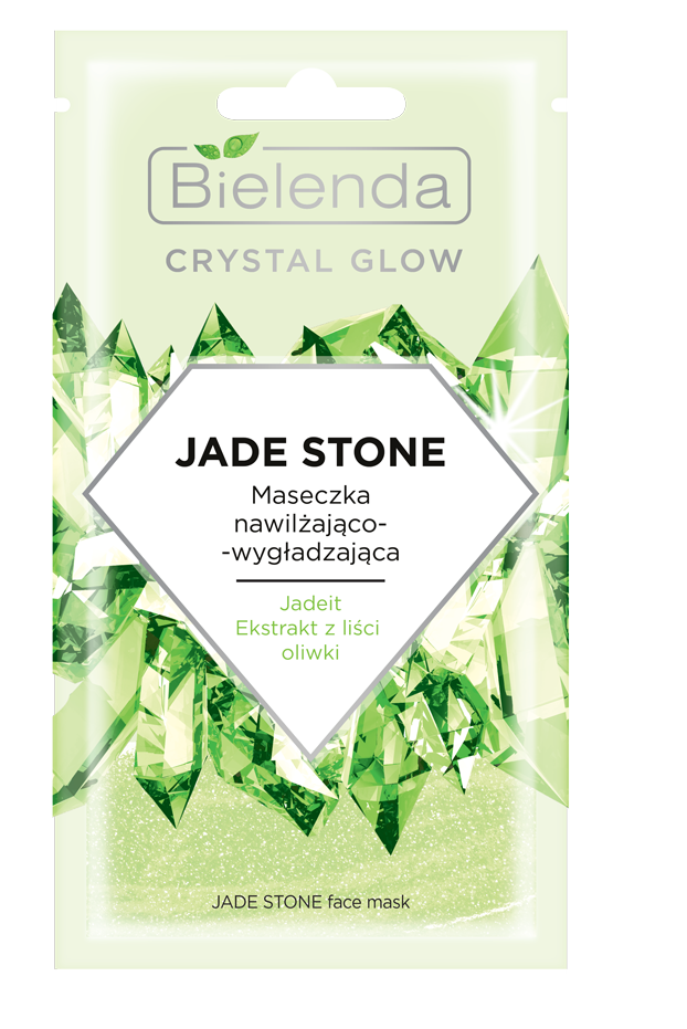 BIELENDA Crystal Glow Maseczka Jade Stone nawilżająco-wygładzająca 8g - Moisturizing and smoothing face mask