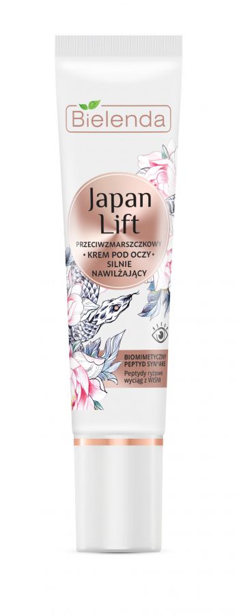 BIELENDA Japan Lift Silnie nawilzajacy krem przeciwzmarszczkowy pod oczy 15ml - Strongly moisturizing antiwrinkle eye cream