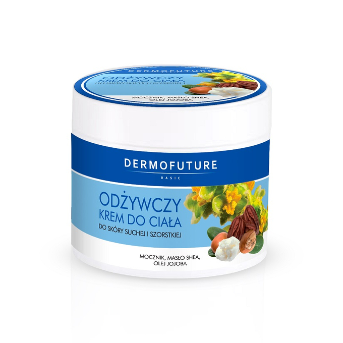 DERMOFUTURE Krem do ciala odzywczy Mocznik, shea, jojba 300 ml - Nourishing body cream