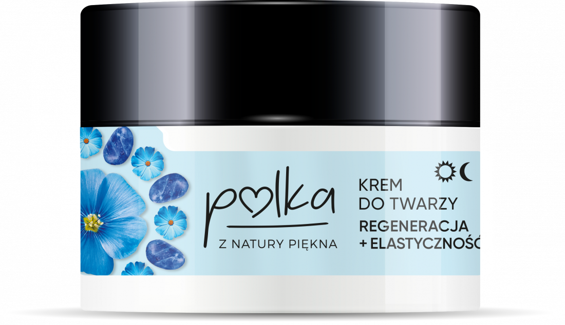 POLKA Len Krem do twarzy regeneracja+elastycznosc dzien/noc 50 ml - Rejuvenating + Firming Face cream