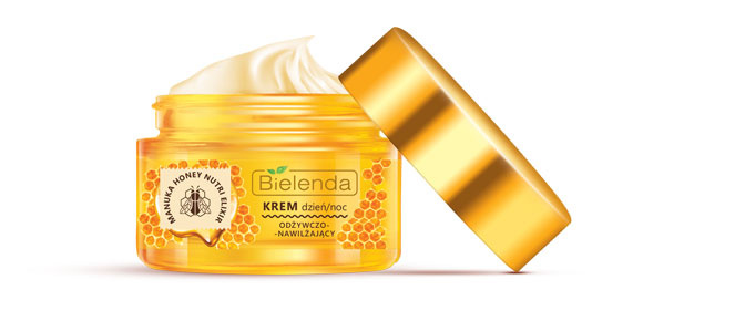 BIELENDA Manuka Honey Krem dzien/noc Odzywczo-Nawilzajacy 50ml - Nourishing and moisturizing face cream day/night for dry and sensitive skin