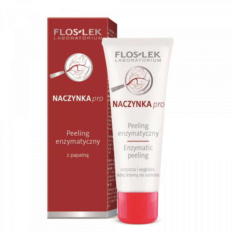 FLOSLEK Naczynka PRO - Peeling enzymatyczny 50ml - Enzymatic peeling - Capillaries