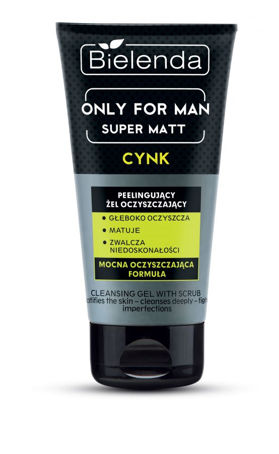 BIELENDA Only For Men Nawilzajacy zel przeciw blyszczeniu Super Matt 150ml - Super Matt Cleansing Gel