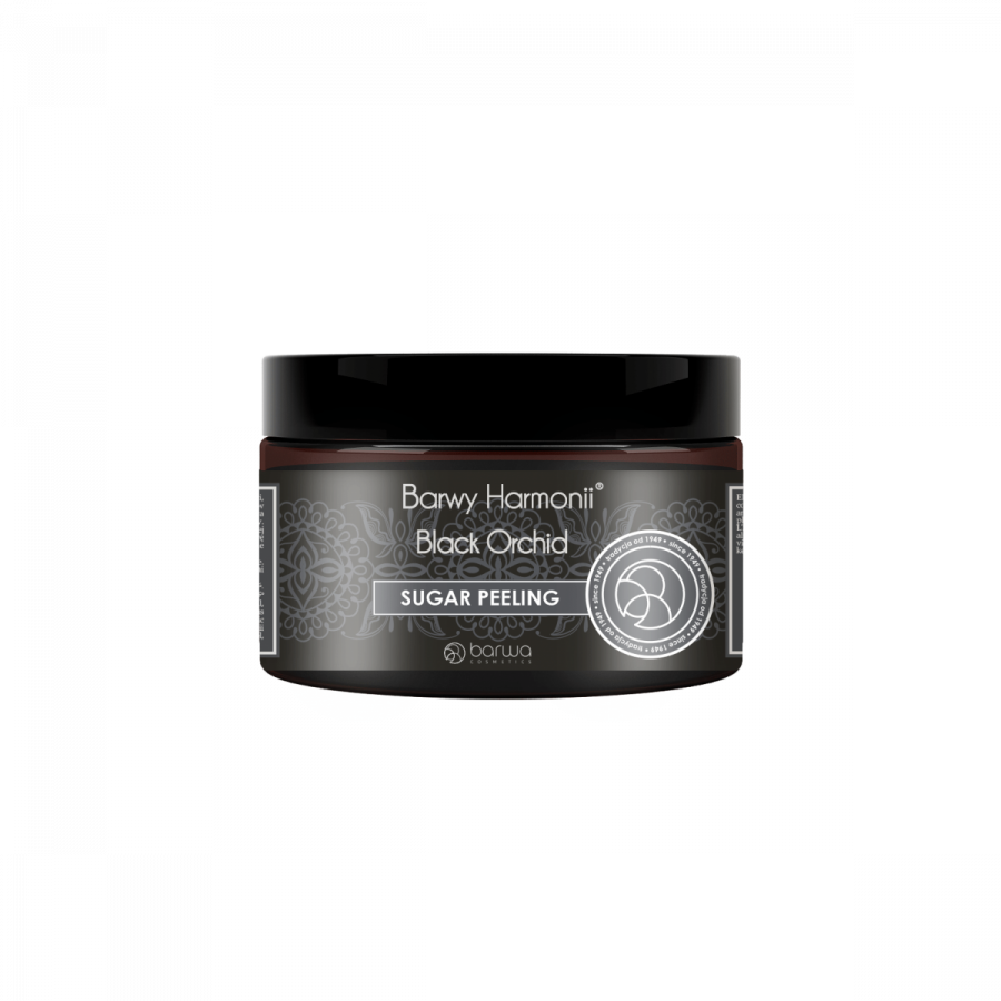 BARWY HARMONII Peeling cukrowy BLACK ORCHID 250ml - Sugar scrub for body - Anti-aging