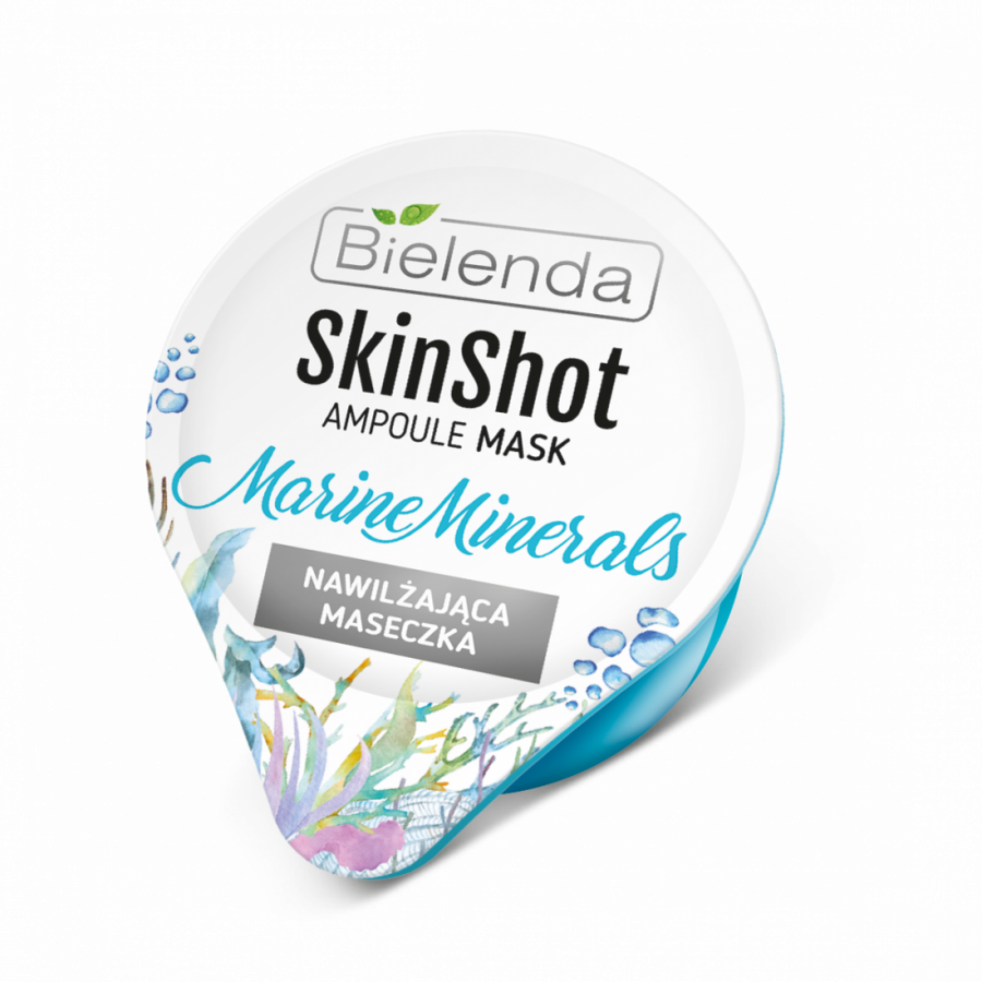 BIELENDA Skin Shot Maseczka Nawilżająca Marine Minerals 8g - Moisturizing face mask with marine minerals