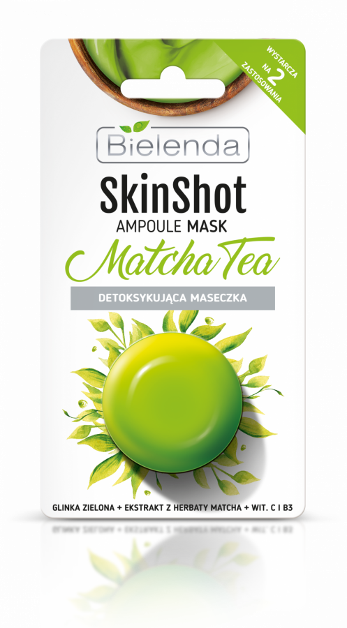 BIELENDA Skin Shot Maseczka Detoksykująca Matcha Tea 8g - Detoxifying face mask with matcha tea