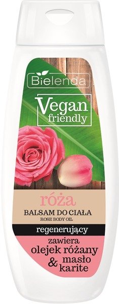 BIELENDA Vegan Friendly Balsam do ciala regenerujacy Roza 400ml - Regenerating body balm