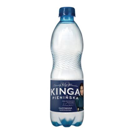 KINGA PIENINSKA gazowana (granatowa) zgrzewka 12x0.5L - Carbonated natural water
