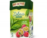BIG ACTIVE Herbata zielona z malina i marakuja 34g - Green tea with raspberry and passionfruit