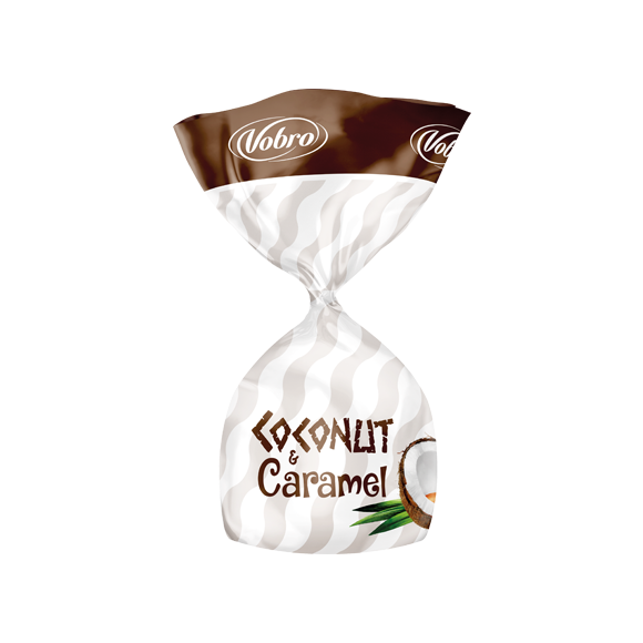 VOBRO Czekoladki Coconut & Caramel 1kg - Chocolate pralines with coconut and caramel filling