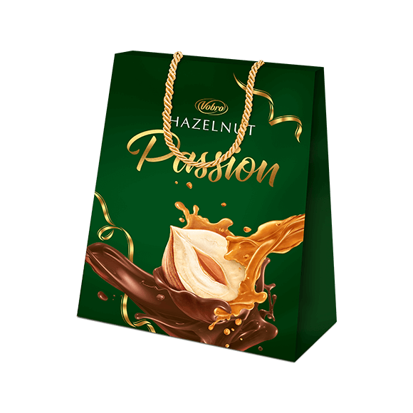 VOBRO Czekoladki Hazelnut Passion 182g - Chocolate pralines with nutty filling