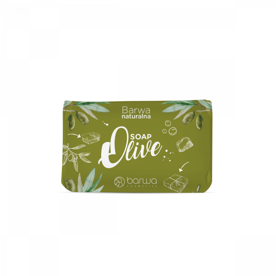 BARWA Mydlo w kostce Oliwkowe 100g - Olive bar soap