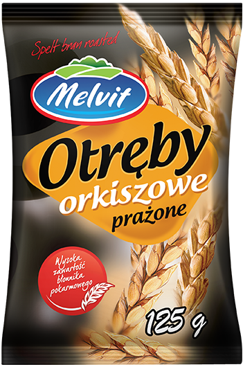 MELVIT Otreby orkiszowe prazone 125g - Roasted spelt bran