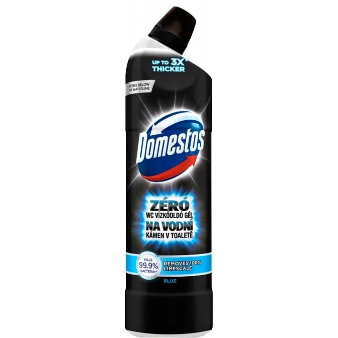 DOMESTOS Plyn do czyszczenia toalet Zero kamienia Blue 750ml - Toilet bowl cleaner, fresh scent