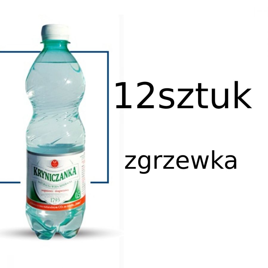 KRYNICA ZDROJ Woda Kryniczanka niegazowana (zielona) zgrzewka 12x0.5L - Natural mineral water
