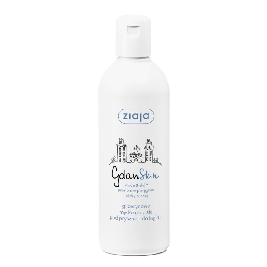 ZIAJA GdanSkin Glicerynowe mydlo pod prysznic i do kapieli 300ml - Glycerin shower and bath soap