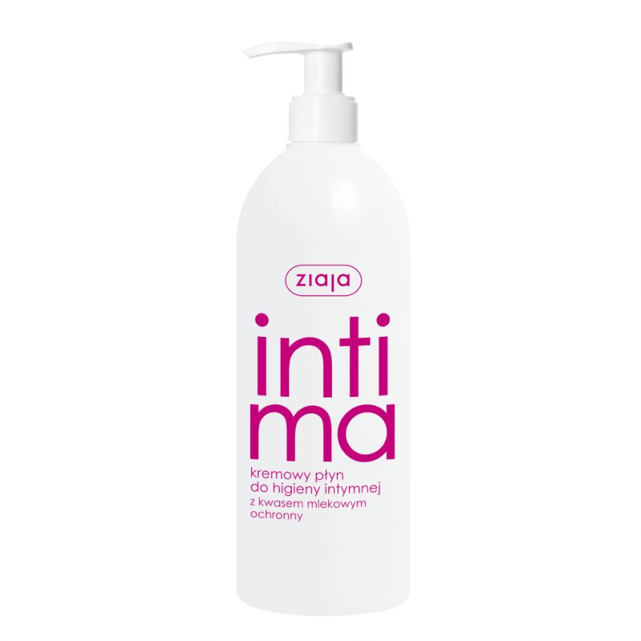 ZIAJA Kremowy plyn do higieny intymnej z kwasem Mlekowym Ochronny 500ml - Intimate wash - protection