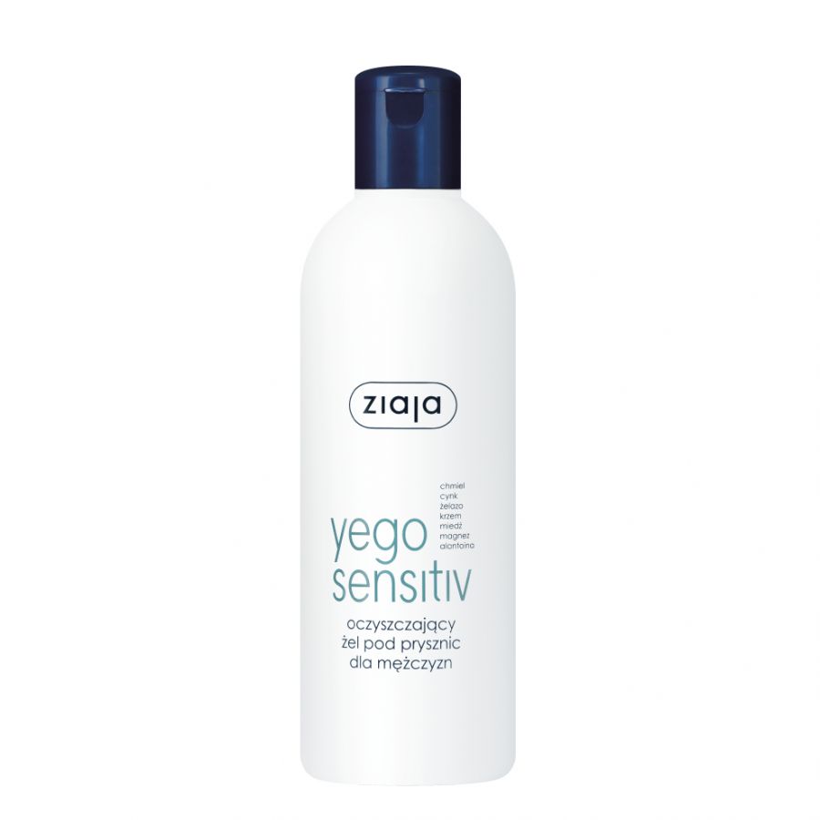 ZIAJA Yego Sensitive Oczyszczajacy zel pod prysznic dla mezczyzn 300ml - Cleansing shower gel for men
