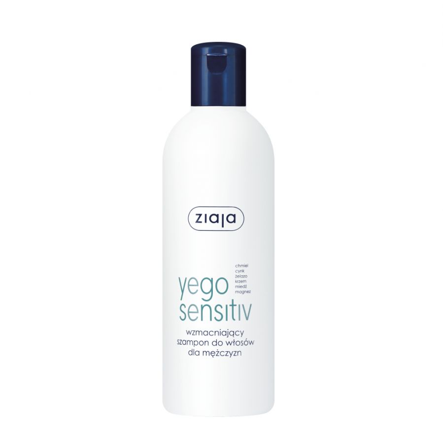 ZIAJA Yego Sensitive Wzmacniajacy szampon do wlosow dla mezczyzn 300ml - Strengthening shampoo for men
