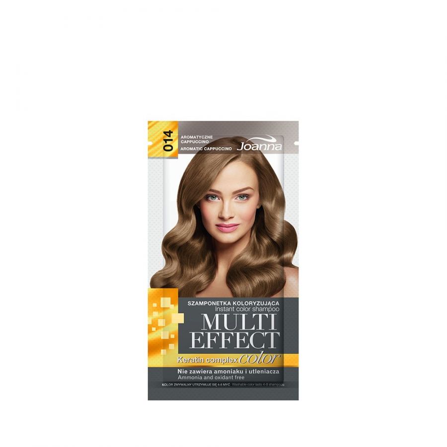 JOANNA Multi Effect Color Szamponetka koloryzujaca 14 Aromatyczne Cappucino 35g - Instant color shampoo Aromatic Cappuccino